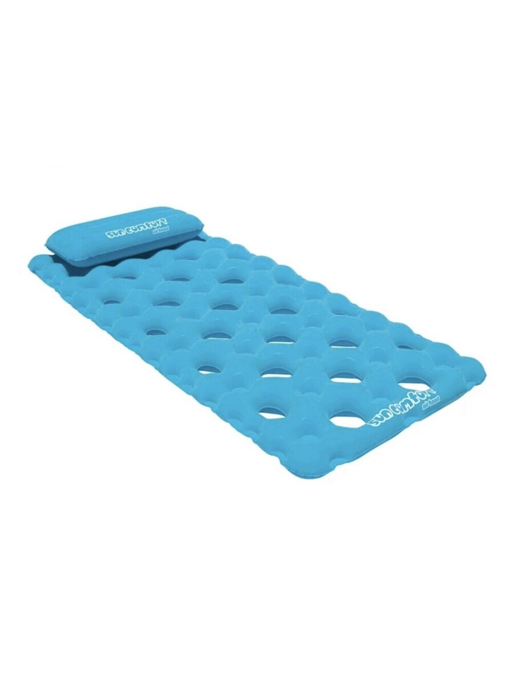 Airhead Sun Comfort Cool Suede Pool Mattress Sapphire 88” x 40” Inflatable
